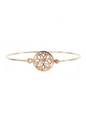 Hermes Chaine d'Ancre Passerelle Bracelet Pink Gold 18K Bangle
